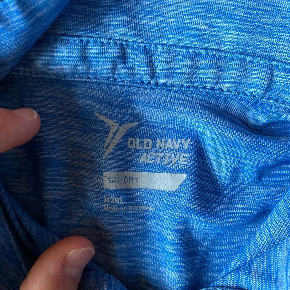 Old Navy Kids Boys M (8) Polo in Bright Blue Go-Dry